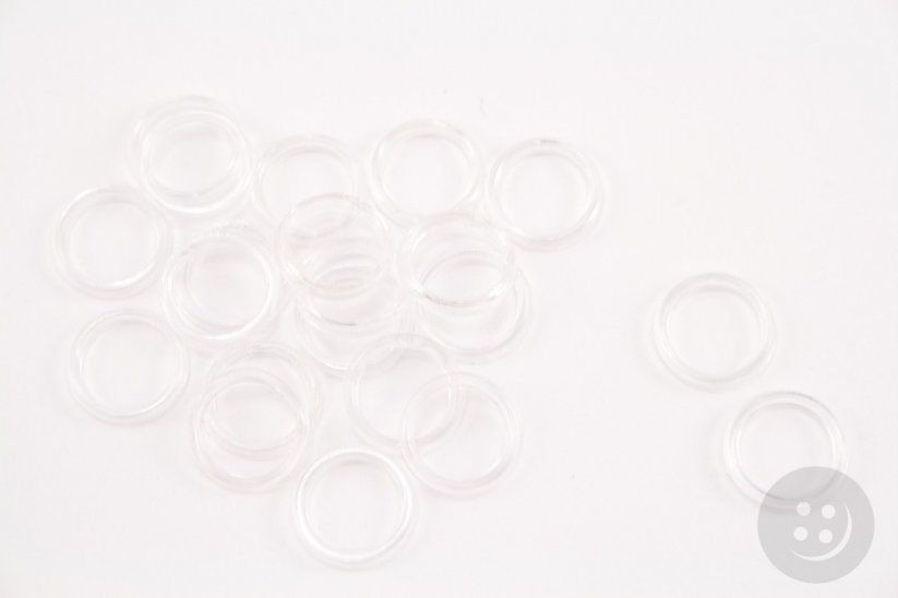 Ring - transparent - inner diameter 1,2 cm