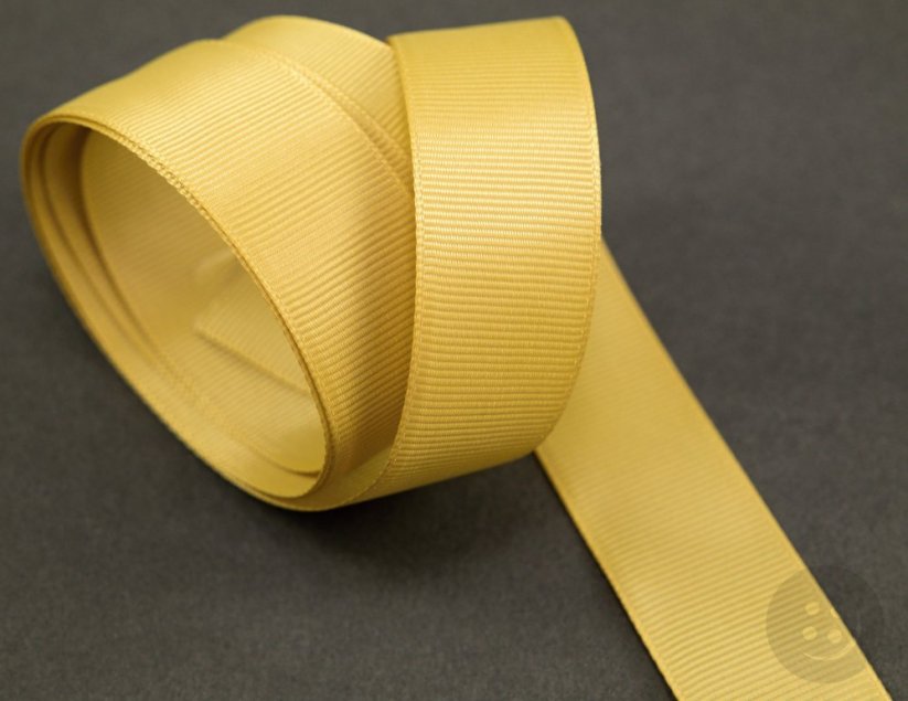 Rapeseed ribbon - mustard - width 2,5 cm