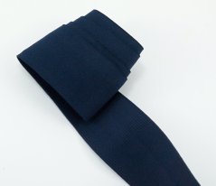 Colored elastic - dark blue - width 5 cm - medium soft