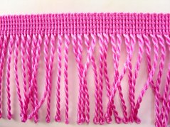Fringes - neon pink - width 6 cm