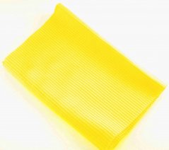 Polyester knit - yellow - dimensions 16 cm x 80 cm