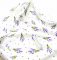 Cotton canvas - lavender flowers on a white background