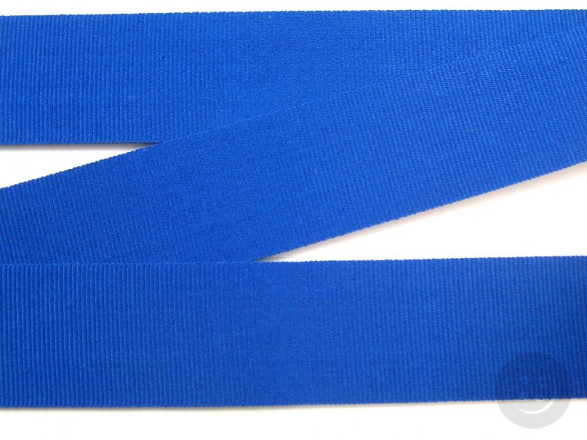 Rypsová stuha - královská modrá - šířka 2,6 cm