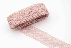 Geklöppelte Spitze - Einsatz - beige - Breite 2,5 cm