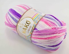 Yarn Lolipop - white pink purple 80434