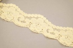 Polyester Lace - light cream - width 3,7 cm