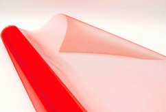 Organza - červená - šířka 36 cm