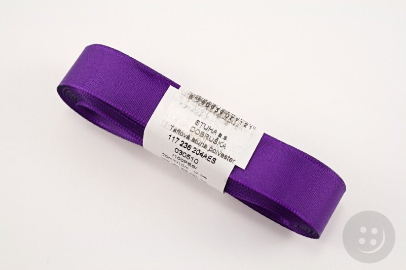 Stuha taftová purpurovo fialová č. 510