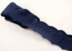 Bavlněná Madeira  - tmavě modrá - šířka 3,8 cm