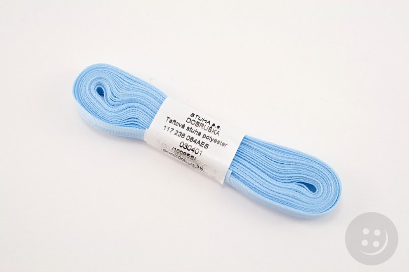 Light blue taffeta ribbon No. 401