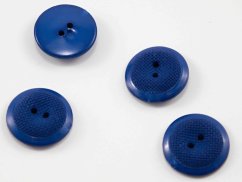 Hole button - royal blue - diameter 2 cm