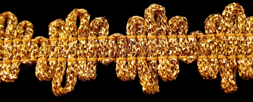 Lurexové, leonské prýmky - Šířka - 1 cm