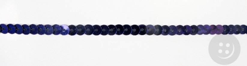 Flitry v metráži - tmavě fialová - šíře 0,6 cm