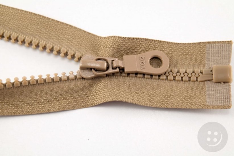 Dělitelný kostěný zip - délka (30 - 95 cm) - různé barvy