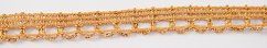 Metallic gimp braid trim - gold - width 1 cm