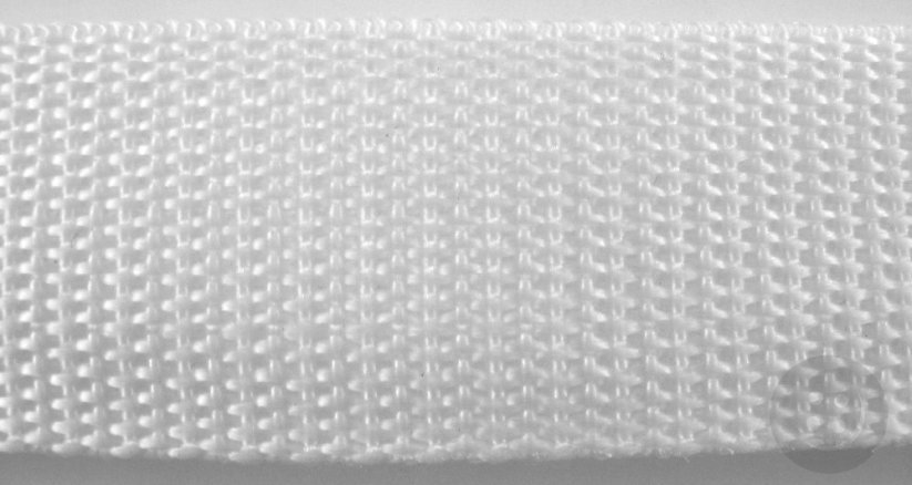 Polypropylenový popruh - bílá - šířka 2 cm
