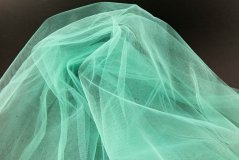 Solid netting tulle - turquoise - width 150 cm