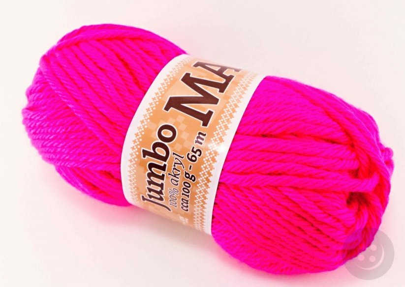 Jumbo Maxi yarn - neon pink 967