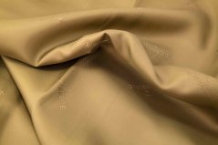 Lining acetate viscose khaki brown with the inscription sold out 95 cm