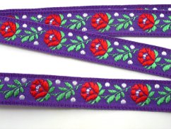 Festive ribbon - purple - width 1,6 cm