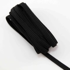 Clothes elastic - soft - black - width 0.5 cm