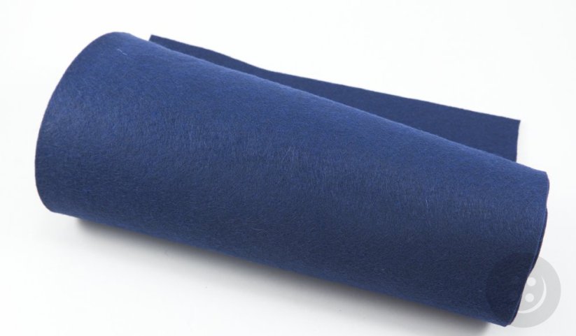 Fabric decorative felt - blue