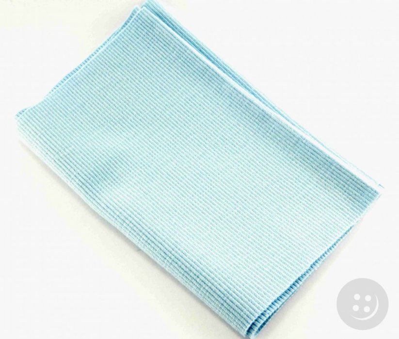Cotton knit - light blue - dimensions 16 cm x 80 cm
