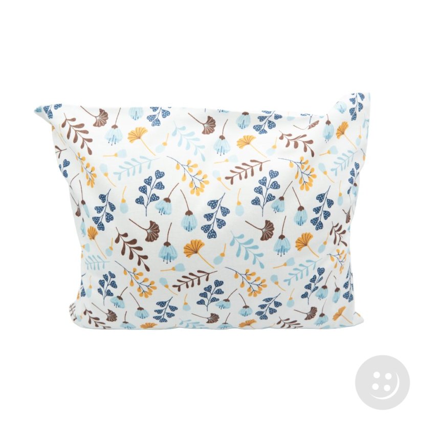 Bylinkový polštářek Citrusový klid - drobné kvítky modré - rozměr 35 cm x 28 cm