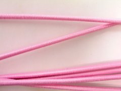 Thick round elastics - pink - diameter 0,3 cm