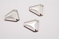 Traková spona - strieborná - prievlak 3,5 cm