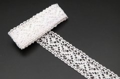 Geklöppelte Spitze - Einsatz - weiß - Breite 2,3 cm