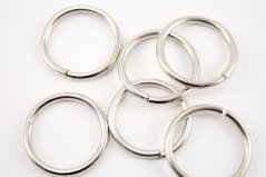Ring - silver - inner diameter 4 cm