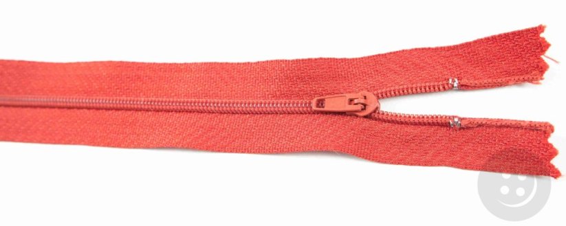 Nedělitelný jemný plastový spirálový zip (velikost číslo 3) různé barvy - délka 12 cm - 60 cm