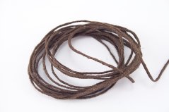Clothing cotton cord - brown  - diameter 0.15 cm