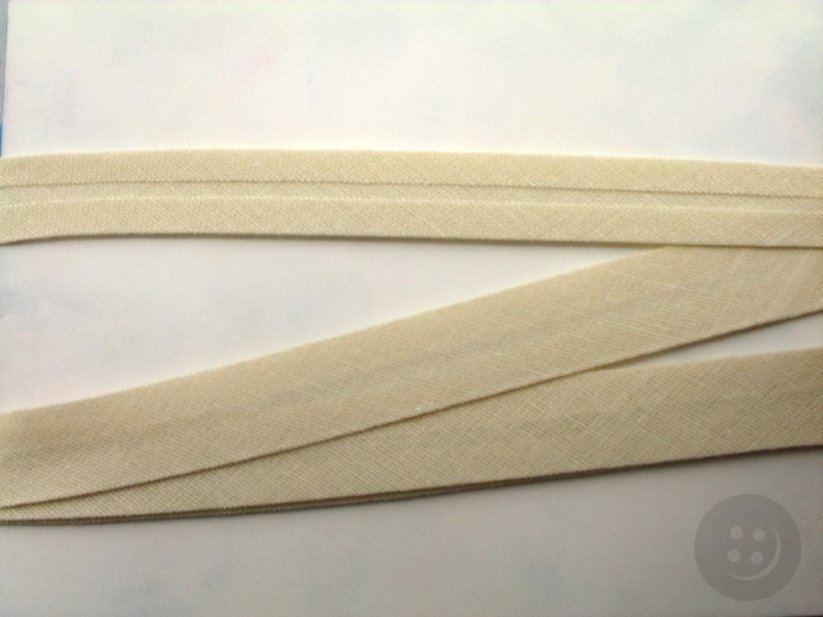 Bavlněný šikmý proužek - šíře 1,4 cm - Barvy bavlněných šikmých proužků: jarní zelená
