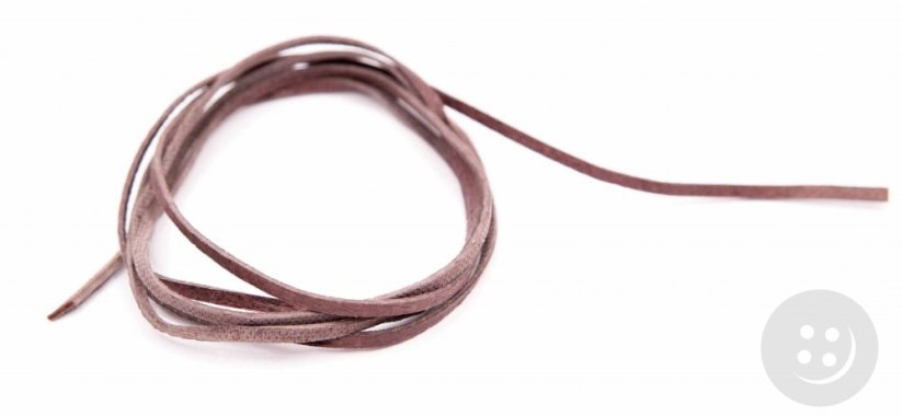 Leather cord - cocoa - length approx. 90 cm