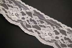 Silonová krajka - smetanová - šířka 4,5 cm