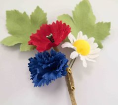 Hodová kytička - odvedenecká - rozměr 14 cm
