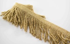 Lurex fringes - gold - width 7 cm