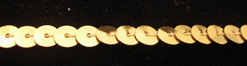 Flitry v metráži - zlatá - šíře 0,5 cm
