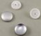 Covered button - diameter 1.3 cm - size 22 - white