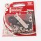 Metal eyelets 20 pcs - diameter 1 cm - silver