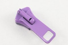 Plastic cubes zipper slider - light violet - size 7