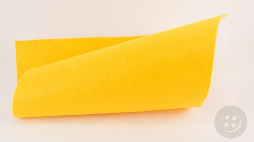 Látková dekorační plsť - žlutá