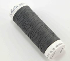 Extra elastic polyester thread - dark gray - length 130 m