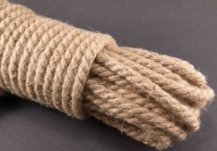 Extra starkes Juteseil - dunkelgrau - Durchmesser 1 cm