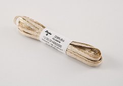 Ozdobná taftová stuha - zlatá - šířka 0,3 cm - 11 cm