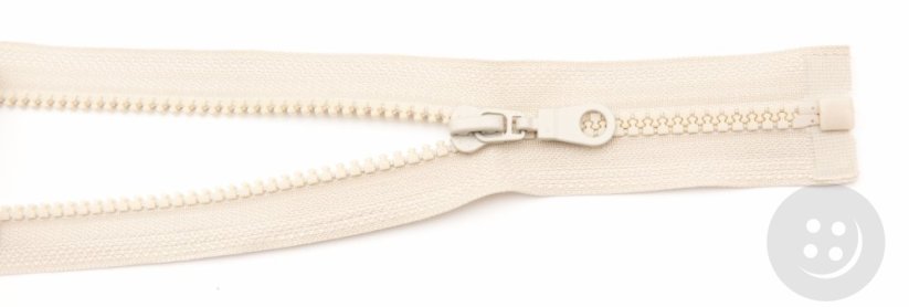 Plastic open-end zippers cubes - length (30 - 95 cm) - various colours