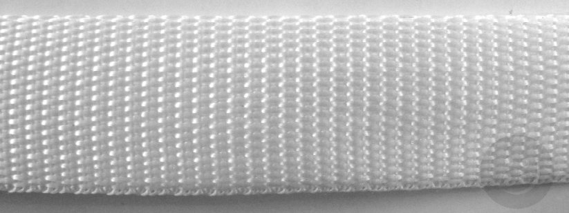 Polypropylenový popruh - bílá - šířka 2,5 cm