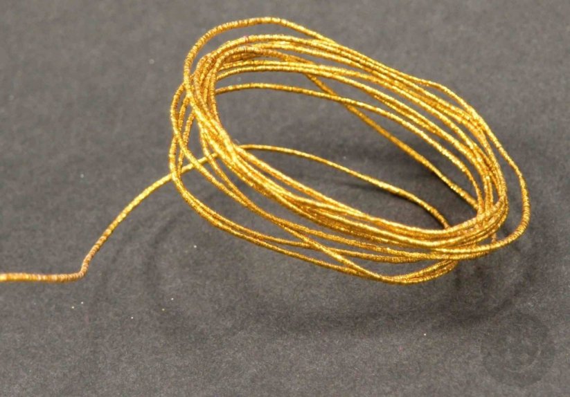 Dekorační drátek průměr 0,1 cm - zlatá - gympa